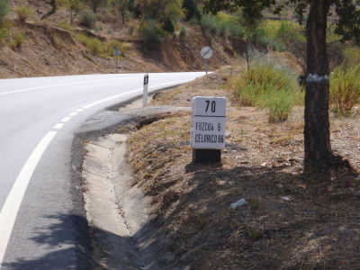 The long climb up to Foz Côa.